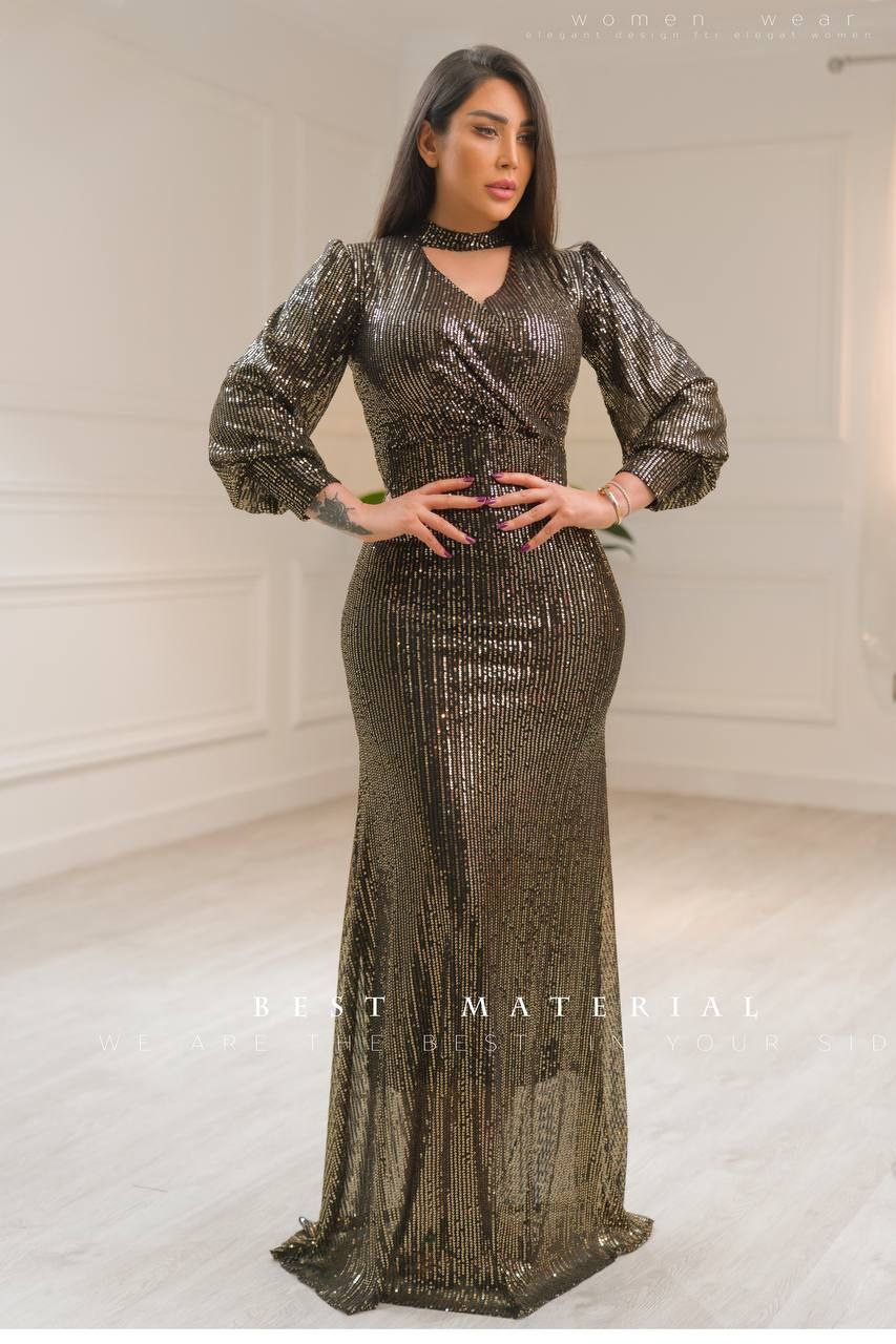 لباس مجلسی و شب ماکسی مدل لیندا