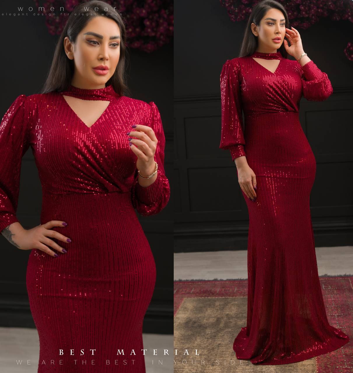 لباس مجلسی و شب ماکسی مدل لیندا