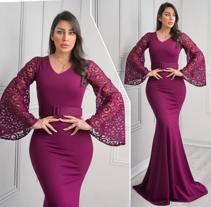 لباس مجلسی و شب ماکسی مدل ساینا