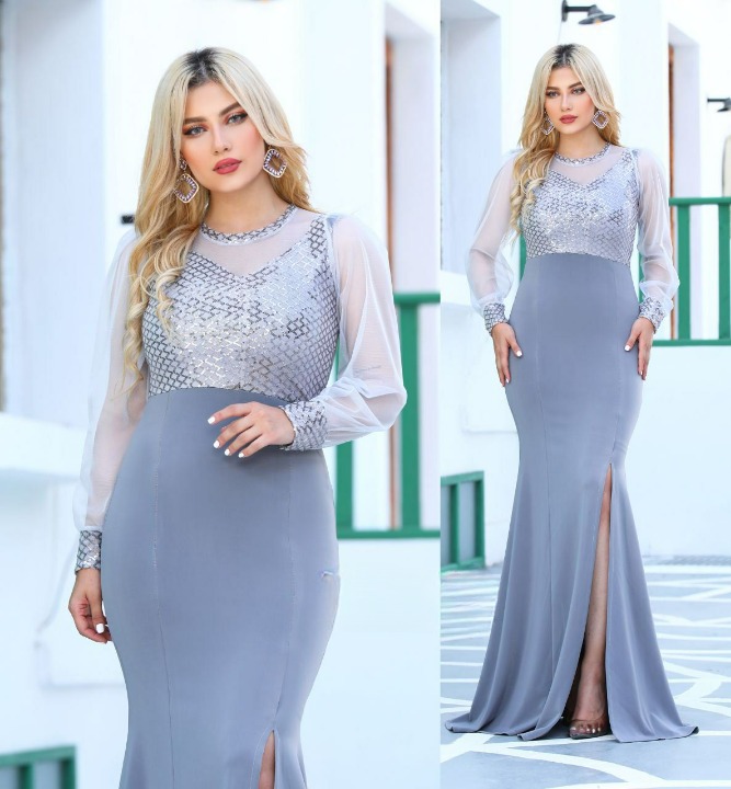 لباس مجلسی و شب ماکسی مدل ژاکلین