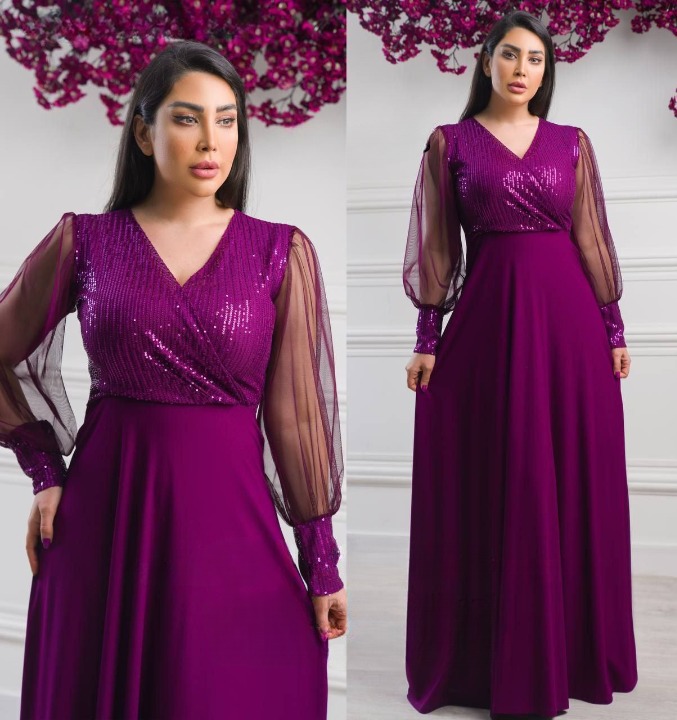 لباس مجلسی و شب ماکسی مدل لیام