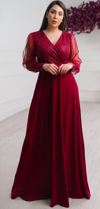 لباس مجلسی و شب ماکسی مدل لیام