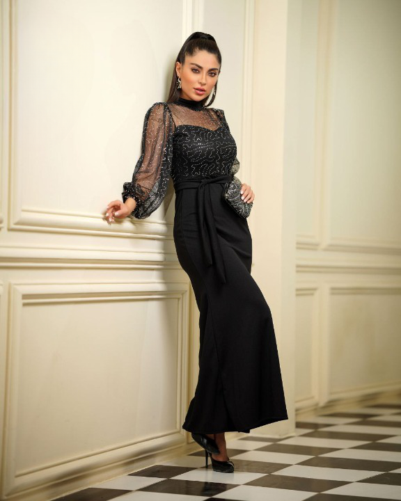 لباس مجلسی و شب ماکسی مدل فرانک