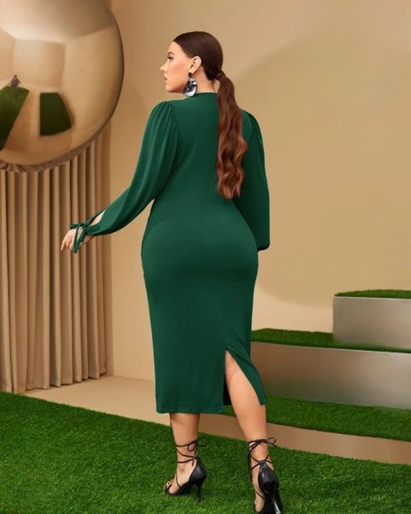 پیراهن مجلسی زنانه سایز بزرگ مدل 2038