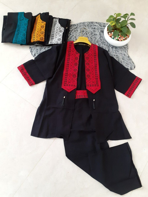 مانتو و شلوار زنانه طرح سنتی مدل رها