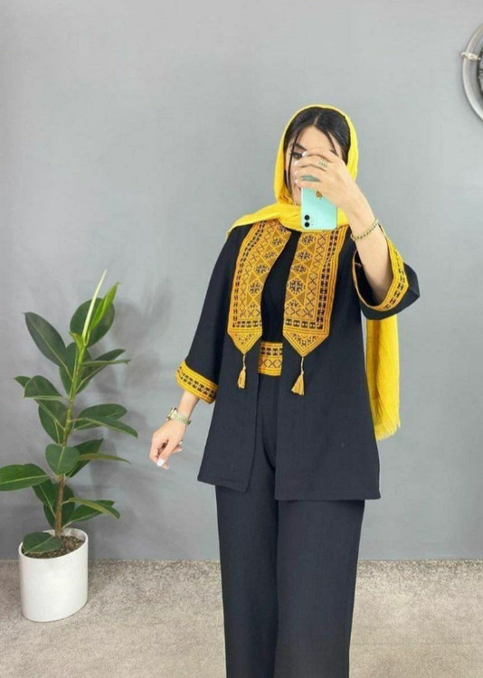 مانتو و شلوار زنانه طرح سنتی مدل رها