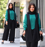 3تیکه بلوز شلوار رویه زنانه مدل عصرا