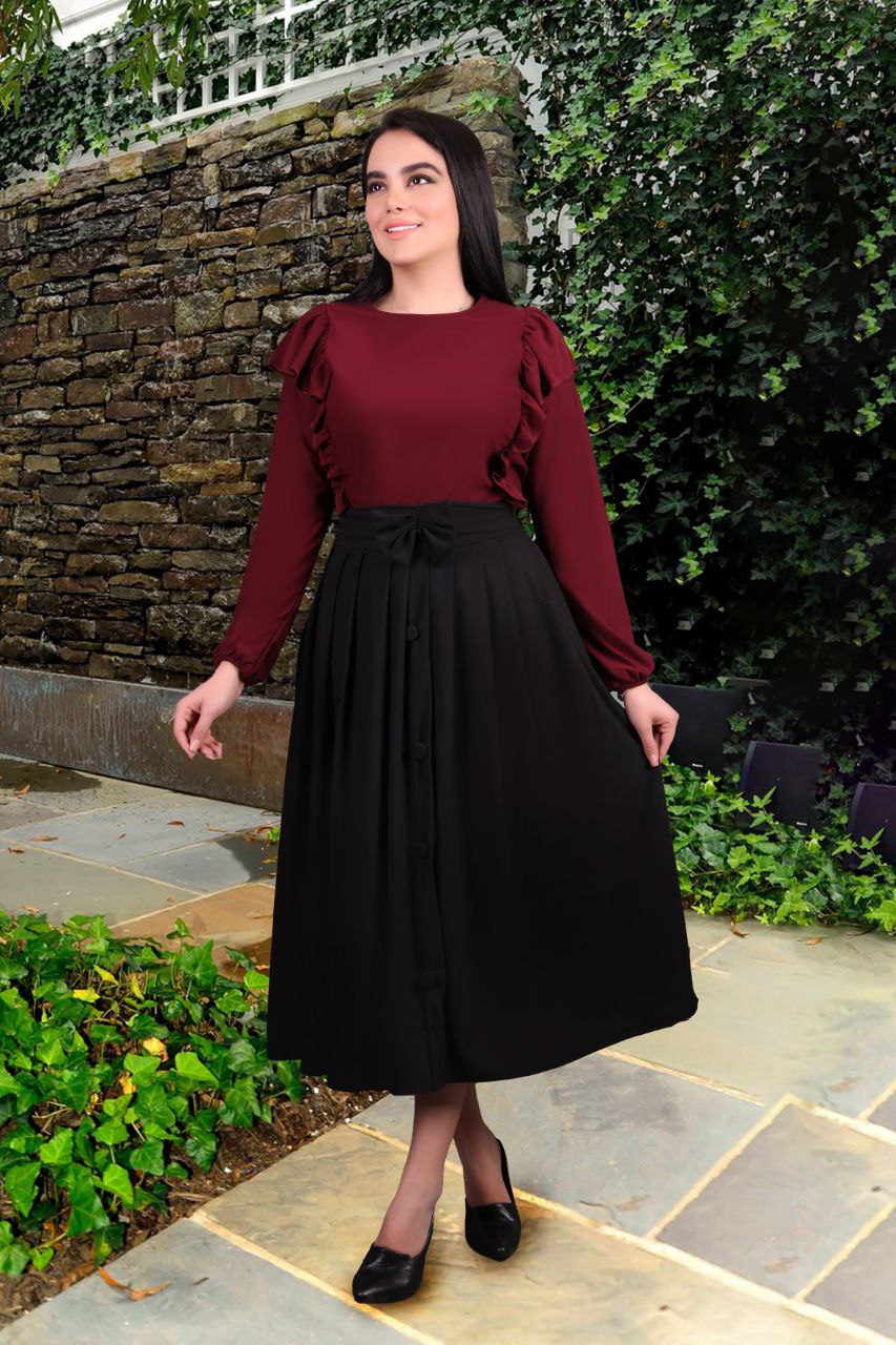 شومیز دامن زنانه مدل رز