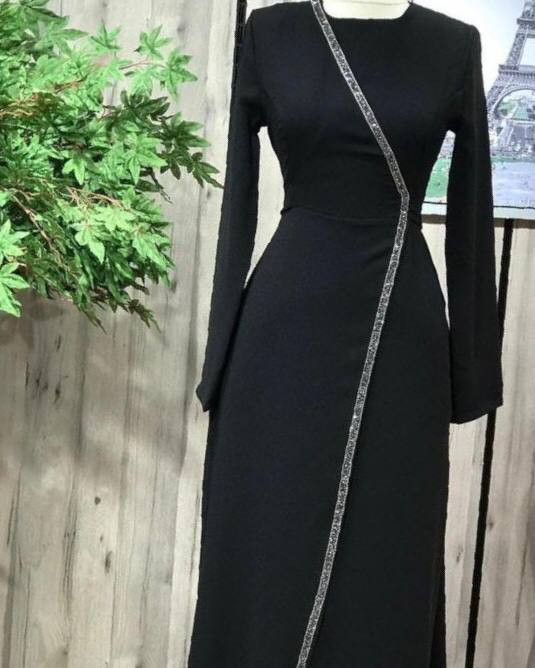 ماکسی بلند و ساده و مانتویی زنانه مدل هانا