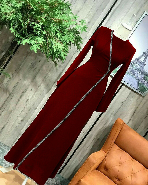 ماکسی بلند و ساده و مانتویی زنانه مدل هانا