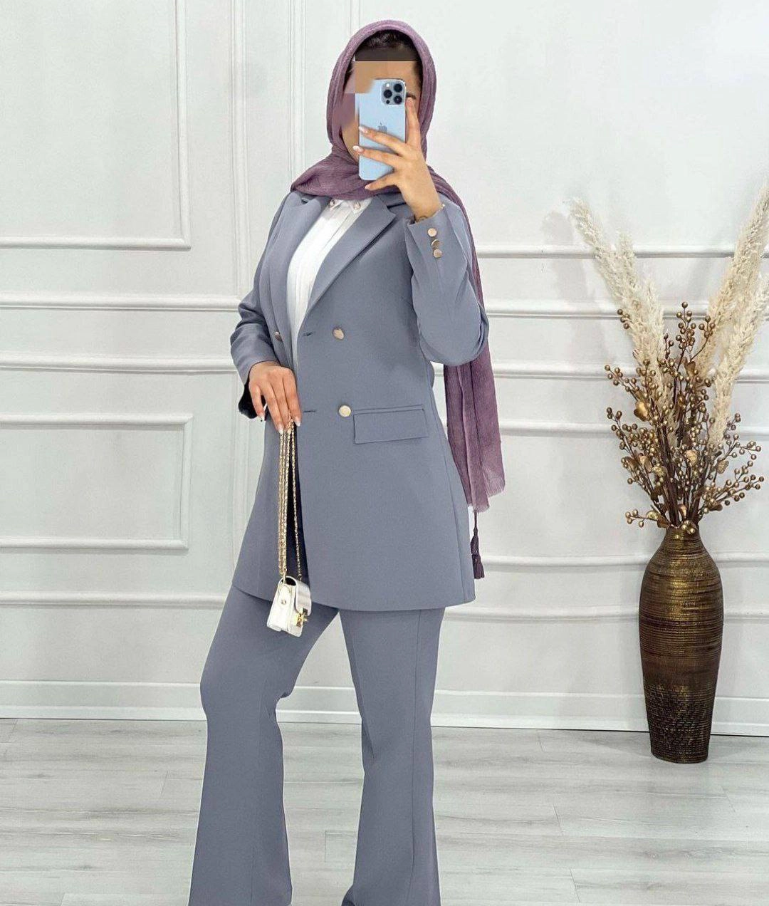 کت و شلوار مجلسی و اسپرت زنانه مدل ثمین