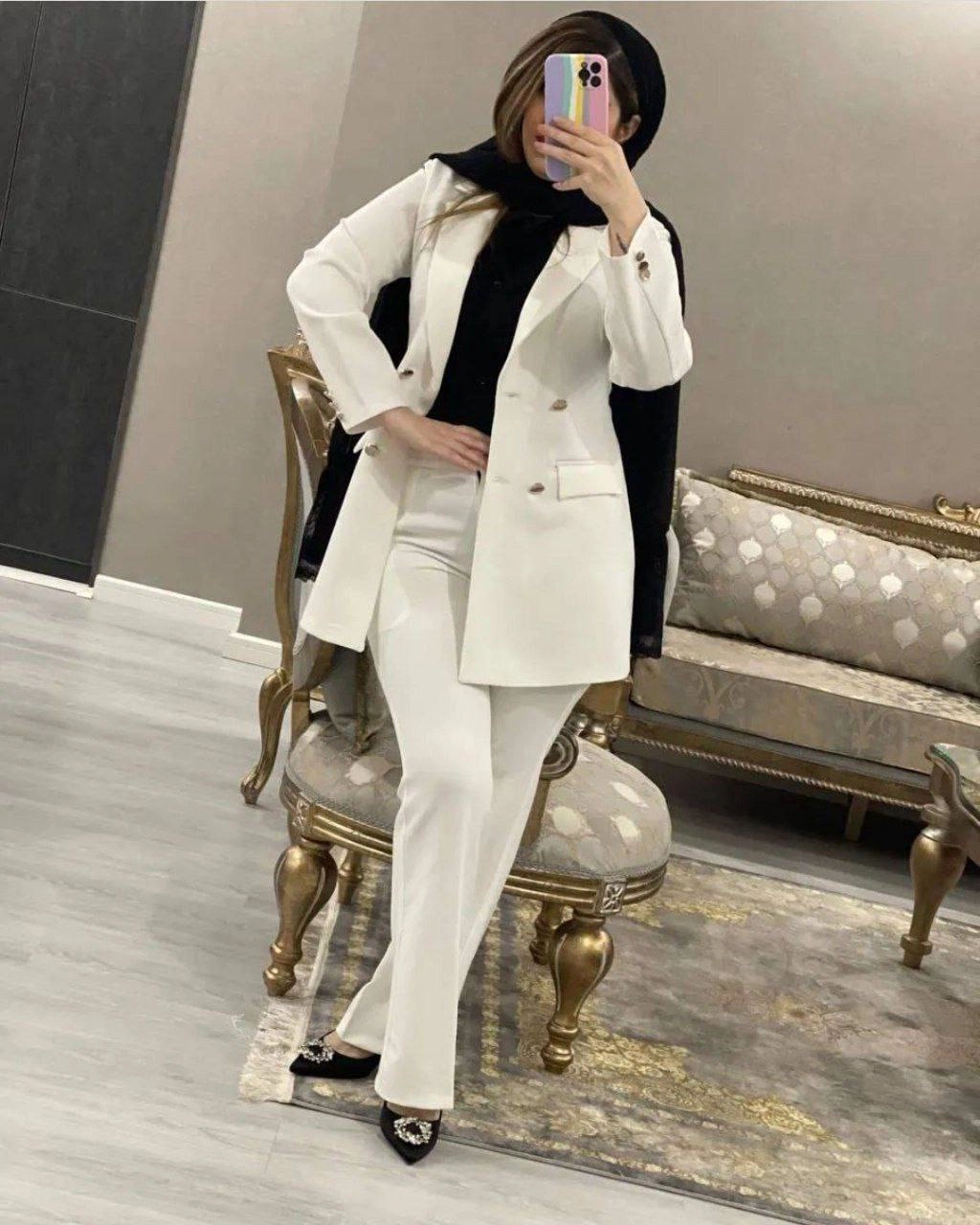 کت و شلوار مجلسی و اسپرت زنانه مدل ثمین