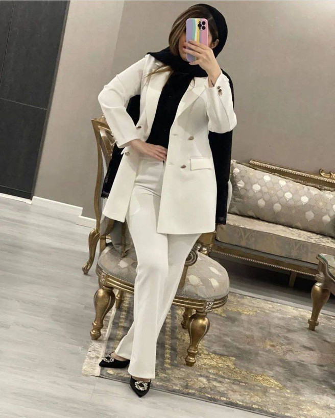 کت و شلوار مجلسی و اسپرت زنانه مدل ثمین