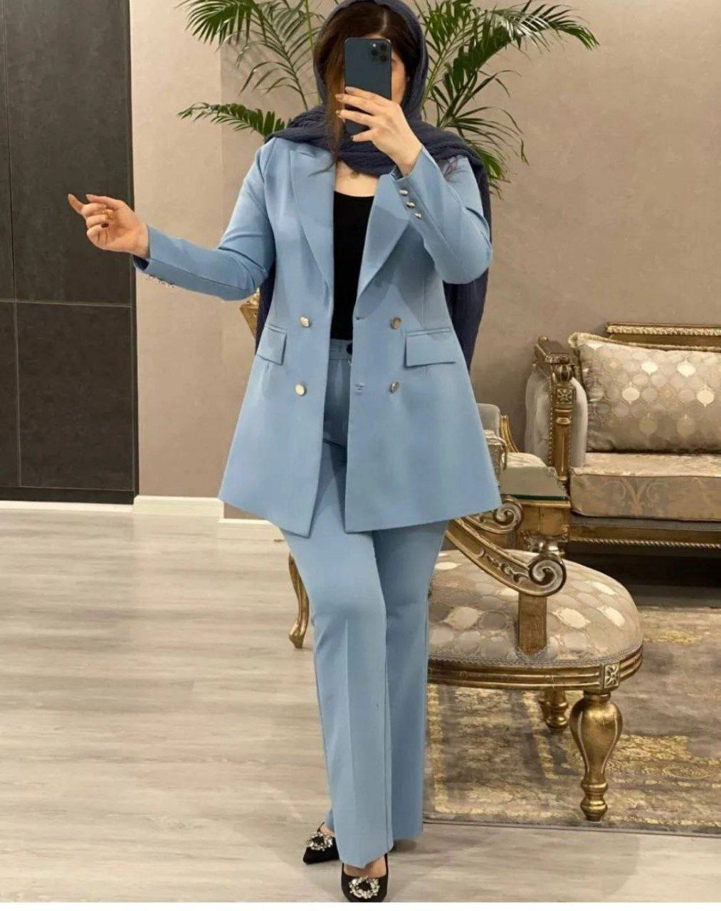 کت و شلوار مجلسی و اسپرت زنانه مدل ثمین