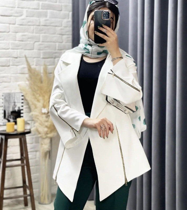 مانتو مجلسی زنانه مدل کتی زیپدار