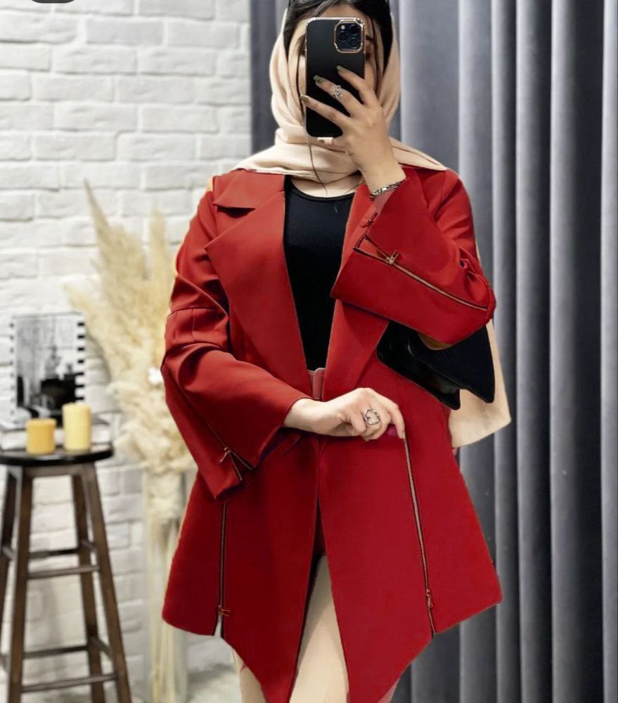 مانتو مجلسی زنانه مدل کتی زیپدار