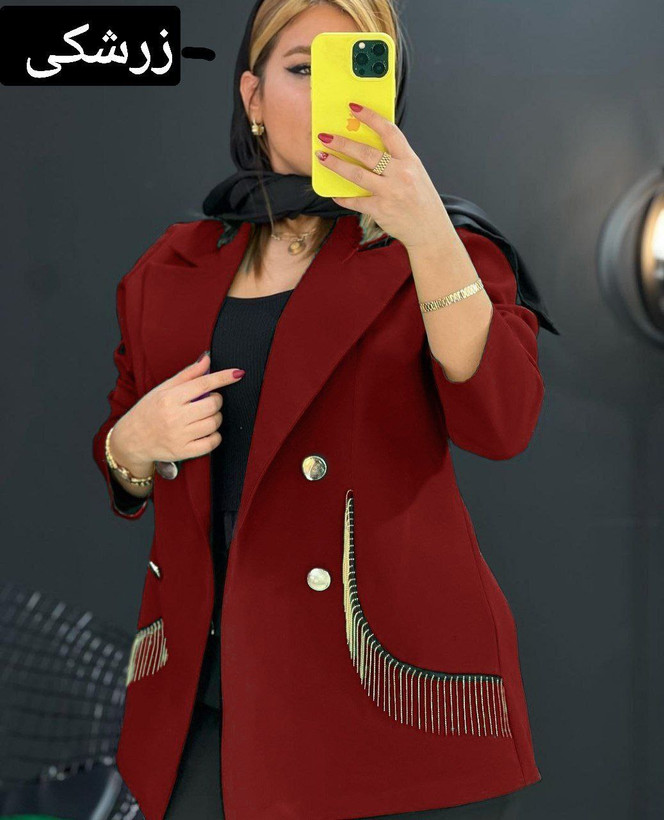 کت مزونی مجلسی زنانه مدل زنجیری
