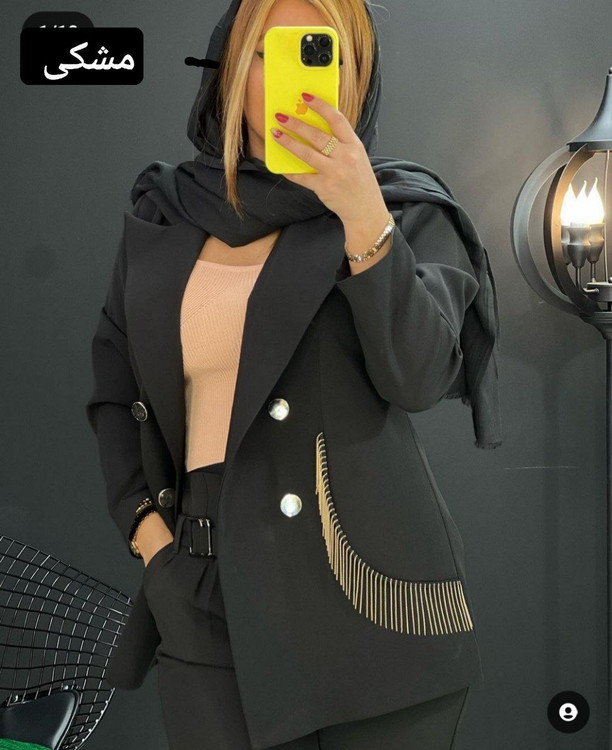 کت مزونی مجلسی زنانه مدل زنجیری