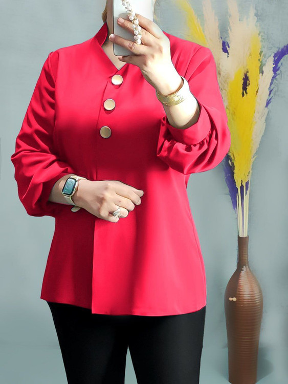 شومیز مجلسی زنانه مدل سه دکمه