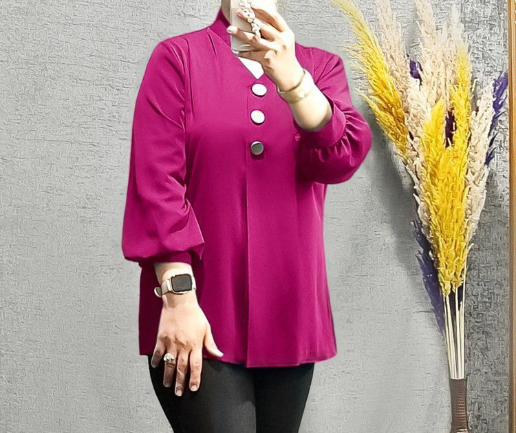 شومیز مجلسی زنانه مدل سه دکمه