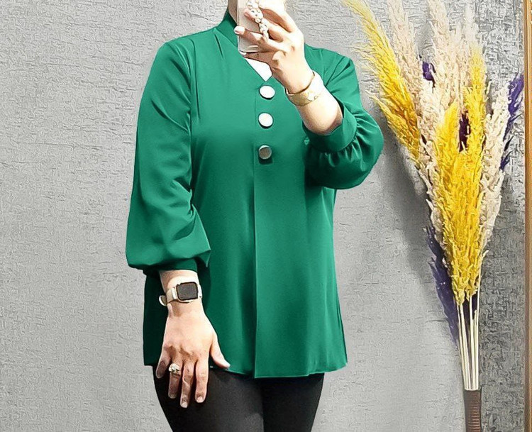 شومیز مجلسی زنانه مدل سه دکمه