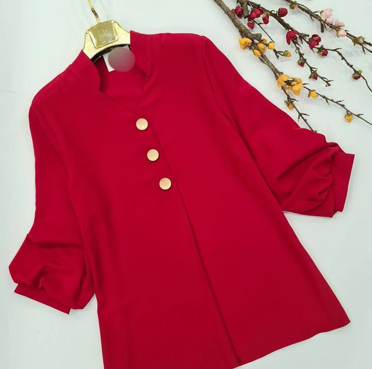 شومیز مجلسی زنانه مدل سه دکمه