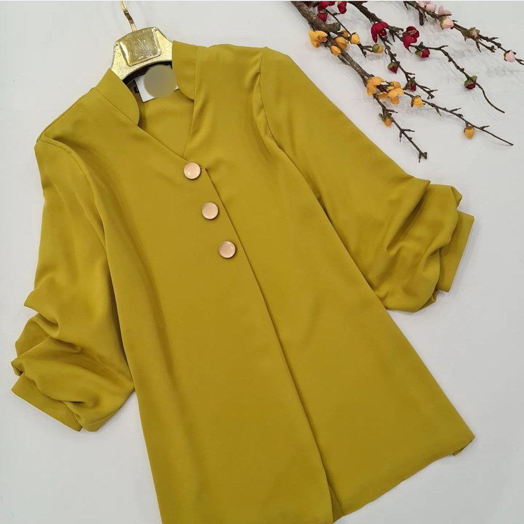 شومیز مجلسی زنانه مدل سه دکمه