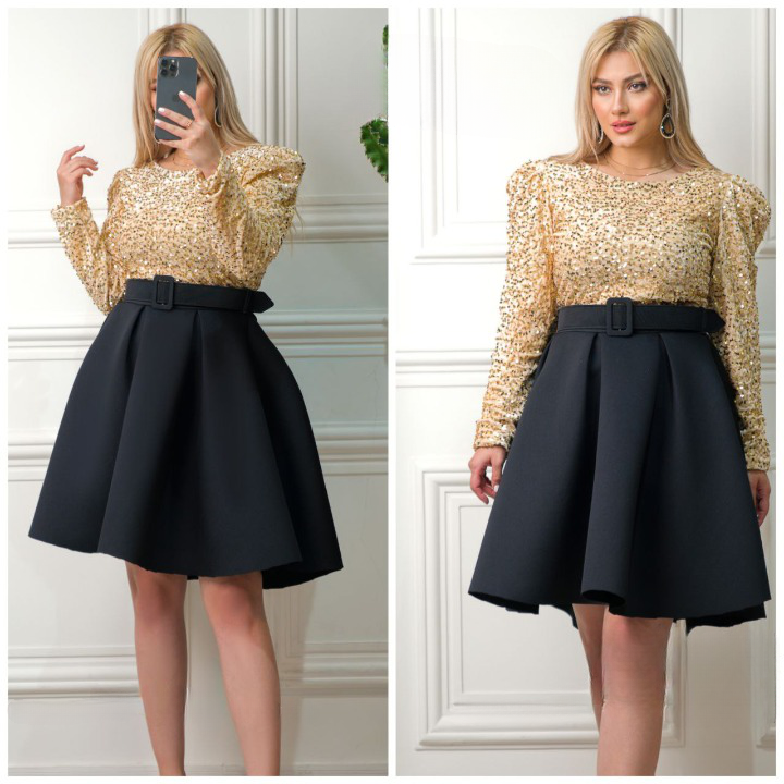 بلوز دامن زنانه مدل ریحانه