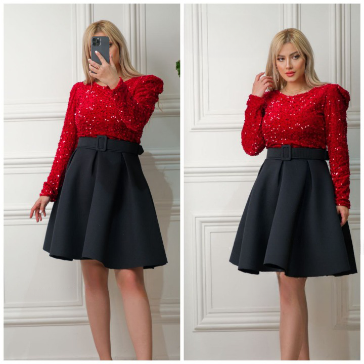 بلوز دامن زنانه مدل ریحانه