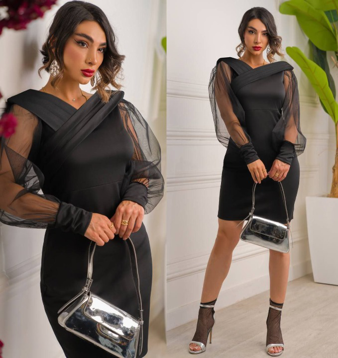 لباس مجلسی و عروسکی کوتاه مدل ژانیتا