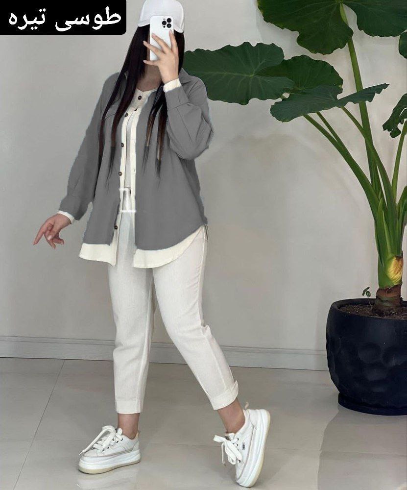 مانتو اسپرت زنانه مدل دو جیب