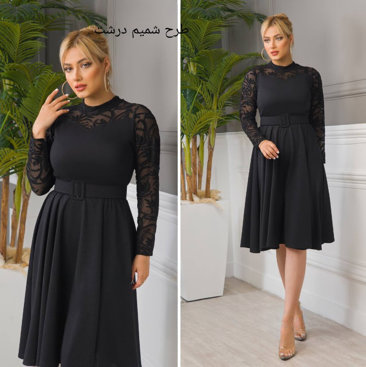 لباس مجلسی و عروسکی کوتاه مدل رزالین