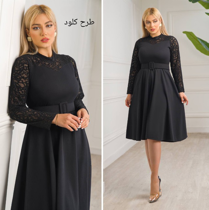 لباس مجلسی و عروسکی کوتاه مدل رزالین