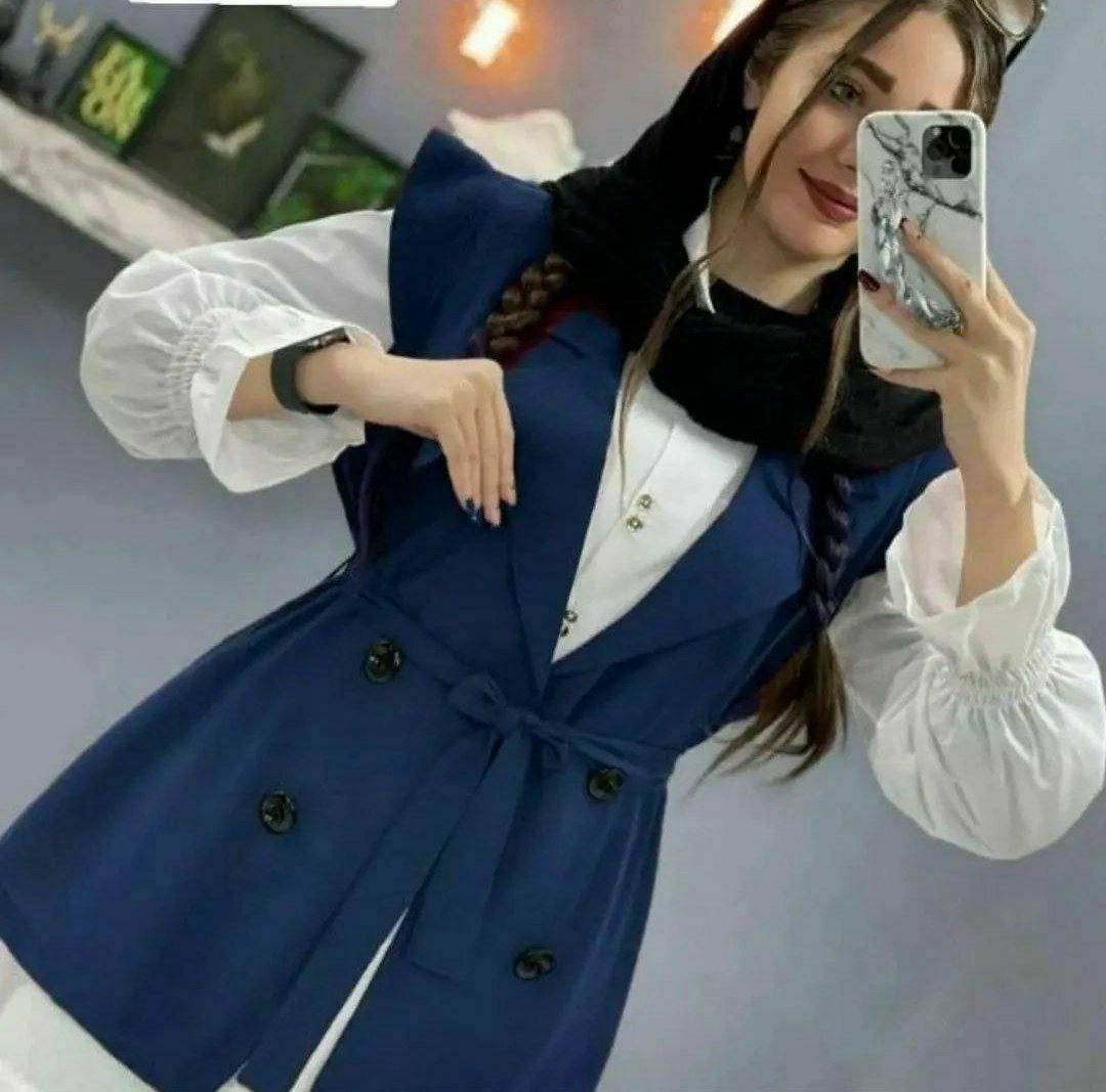 دوتکه شومیز و مانتو زنانه مدل نیلا