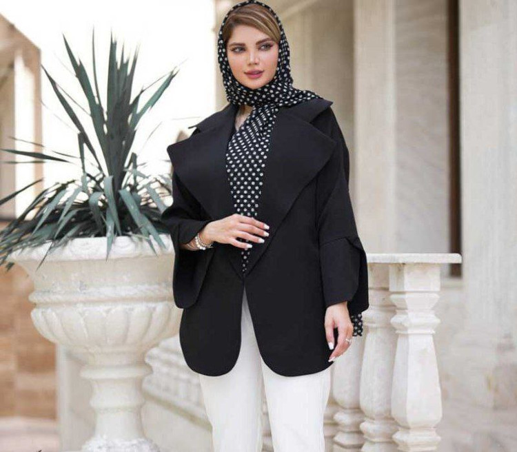 مانتو کتی اسپرت زنانه مدل هلالی