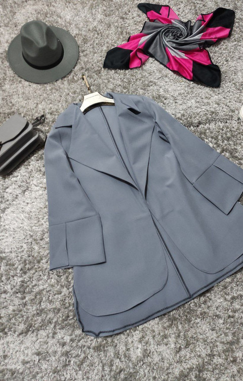 مانتو کتی اسپرت زنانه مدل هلالی