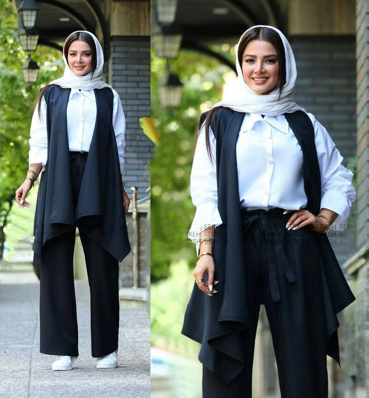 ست سه تیکه (جلیقه+شومیز+شلوار)  اسپرت زنانه مدل مکانیک