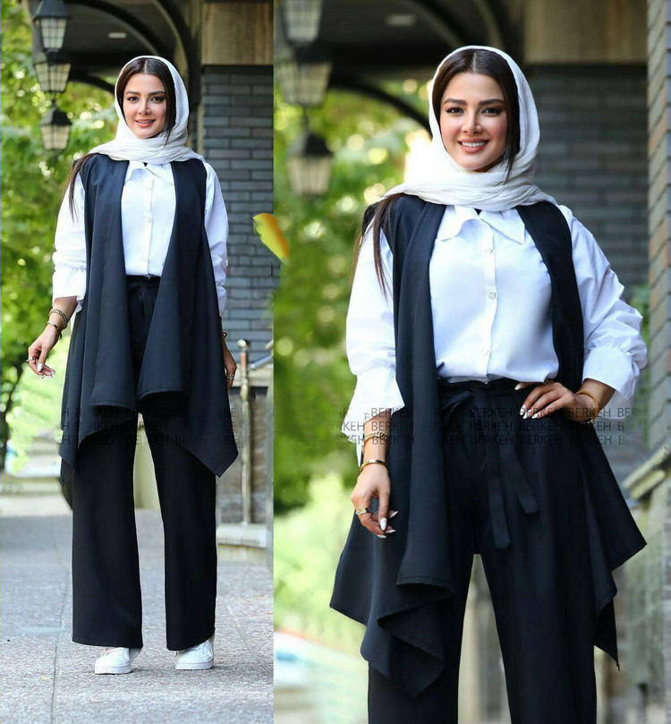 ست سه تیکه (جلیقه+شومیز+شلوار) اسپرت زنانه مدل مکانیک