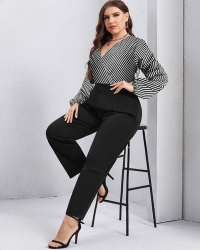 اورال مجلسی سایز بزرگ زنانه مدل یقه ضربدری