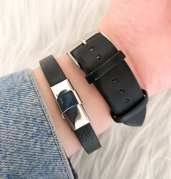 ست ساعت مردانه مارک ونیز بندچرم مشکی 369126