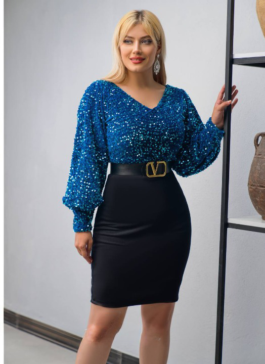 لباس مجلسی و شب میدی مدل سفیا تونیک کمربندار