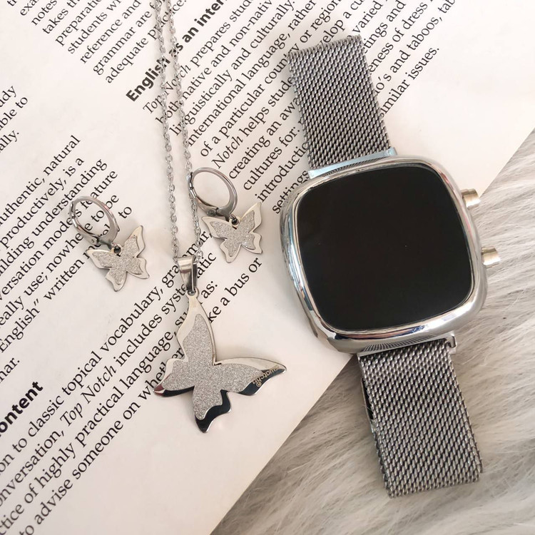 ست ساعت مدل مگنتی مربع + نیم ست