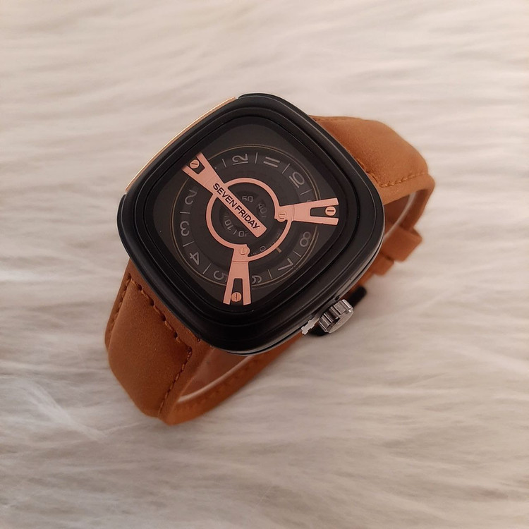 ساعت سون فرایدی مردانه بندچرم صنعتی 369137