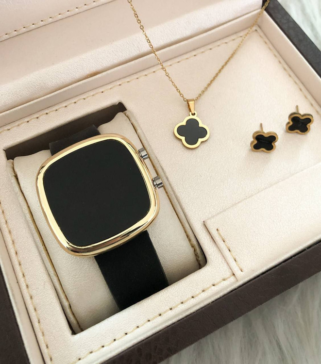 ساعت ال ای دی ژله ای مربع 369144