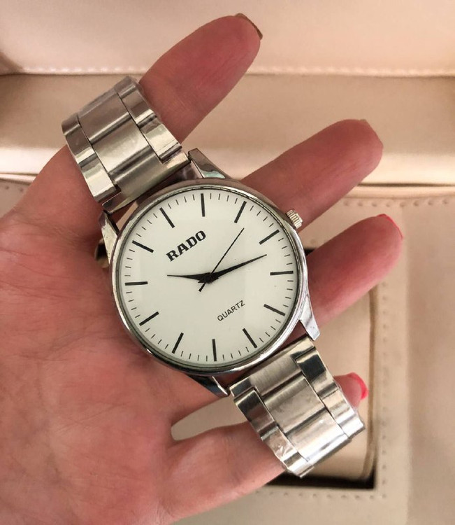 ساعت رادو مردانه بند استیل نقره ای 369145