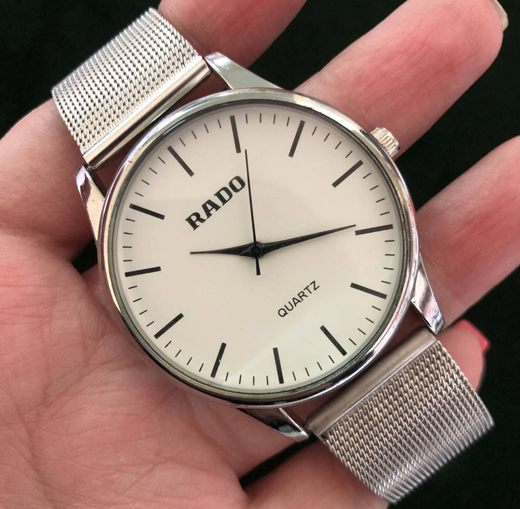 ساعت رادو مردانه بند حصیری نقره ای 369146