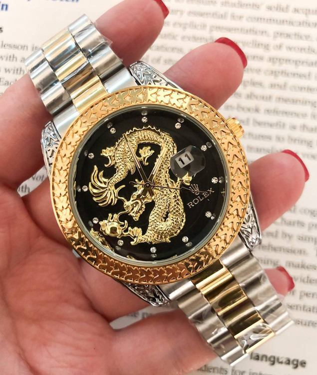 ساعت مچی مردانه مارک رولکس طرح دراگون 369192