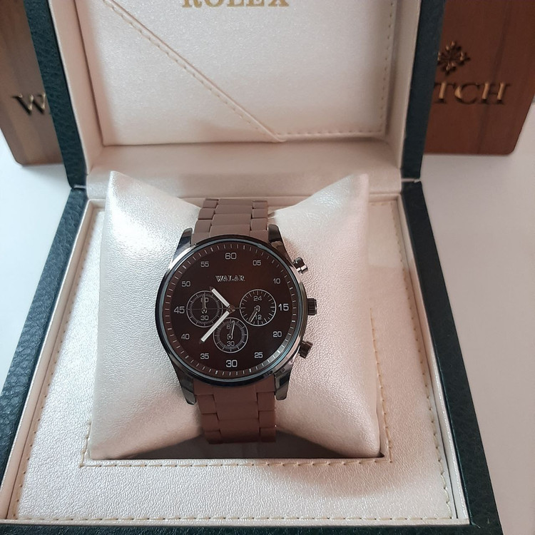 ست ساعت مردانه و زنانه مارک والار قهوهای 369156