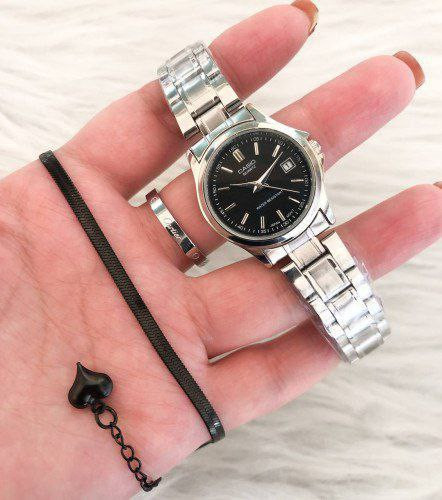 ست ساعت کاسیو زنانه + نیم ست 369159