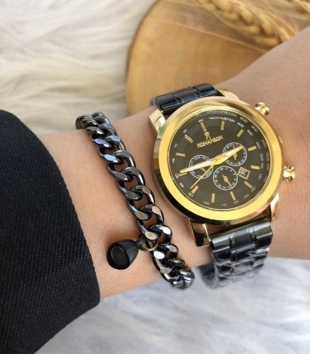 ساعت رومانسون زنانه بنداستیل + دستبند 369197